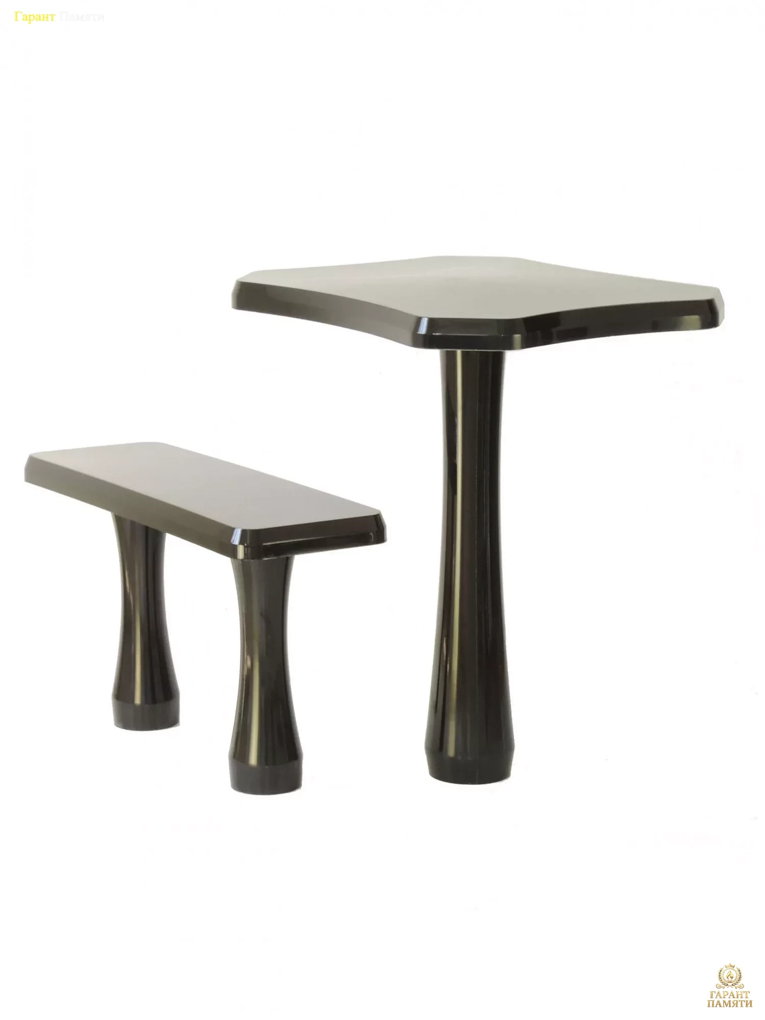 Стол и лавка №6 (гранитополимер)